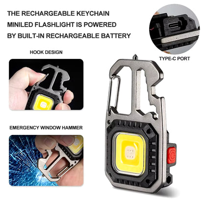 Ultra Small Mini LED Light Small Flashlight Keychain Light Strong Light Ultra Light Portable Flashlight